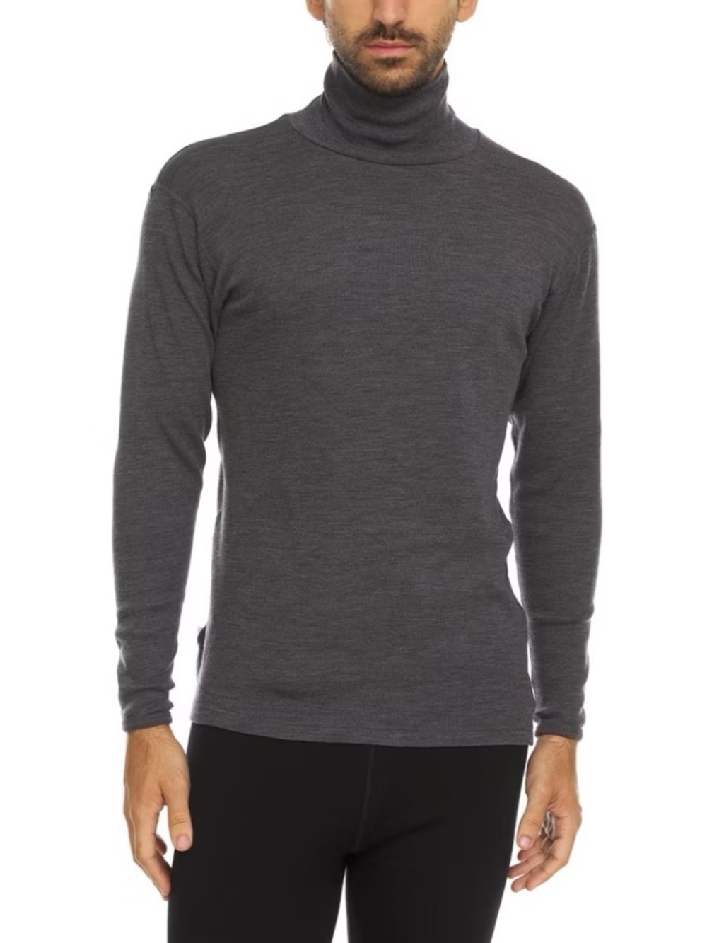 NWT Minus33 Midweight Kinsman Turtleneck 100% Merino Wool Long Sleeve Top Grey L